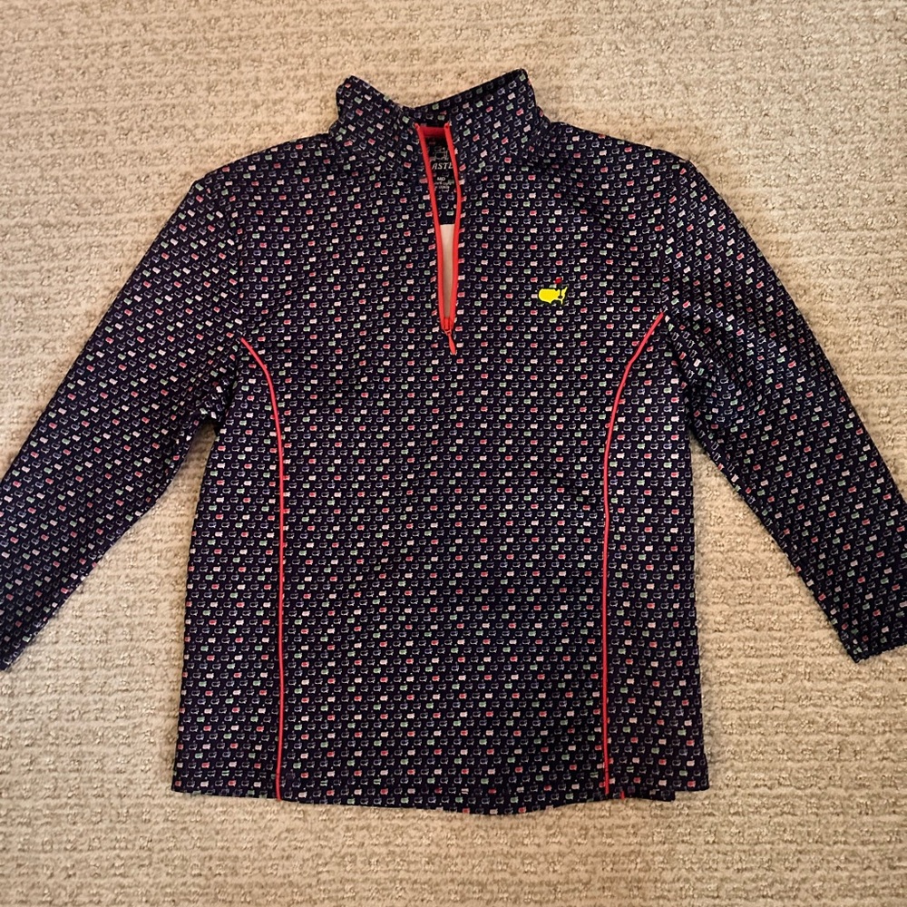 Masters 3/4 zip pullover with Master logo
